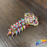 Fancy Spike Motif Rhinestone Applique, YH-521