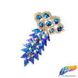 Fancy Spike Motif Rhinestone Applique, YH-521