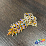 Fancy Spike Motif Rhinestone Applique, YH-521