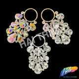 Fancy Crystal Rhinestone Applique with Ring, YH-522