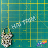 Fancy Crystal Rhinestone Applique with Ring, YH-522