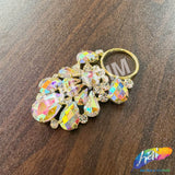 Fancy Crystal Rhinestone Applique with Ring, YH-522