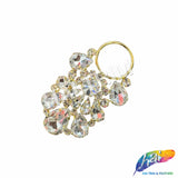 Fancy Crystal Rhinestone Applique with Ring, YH-522