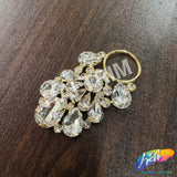 Fancy Crystal Rhinestone Applique with Ring, YH-522