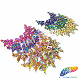 Fancy Floral Motif Rhinestone Collar Applique, YH-524