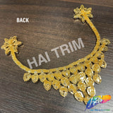 Fancy Color AB Rhinestone Neckpiece Applique, YH-526