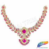 Fancy Color AB Rhinestone Neckpiece Applique, YH-527