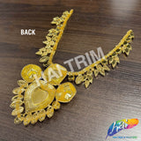 Fancy Color AB Rhinestone Neckpiece Applique, YH-529