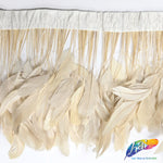 6-8" Stripped Coque Fringe (1/2 Yard)