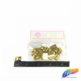 Metallic Gold Resin Stones
