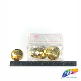 Metallic Gold Resin Stones