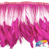 6-8" Stripped Coque Fringe (1/2 Yard)
