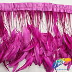 6-8" Stripped Coque Fringe (1/2 Yard)