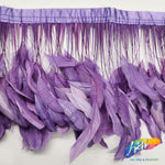 6-8" Stripped Coque Fringe (1/2 Yard)