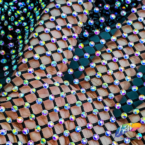Swarovski cheap mesh fabric