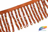 3" Round/Square Beaded Fringe, FR-006
