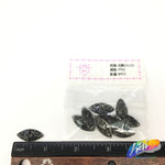 Black Glitter Resin Stones, YF02