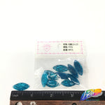 Turquoise Glitter Resin Stones, YF05