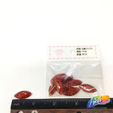 Red Glitter Resin Stones, YF06