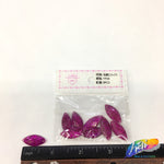 Fuchsia Glitter Resin Stones, YF08