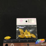 Yellow Glitter Resin Stones, YF44