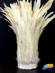 10-12" Bleached Dyed Coque Fringe (1/2 Yard)