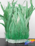 10-12" Bleached Dyed Coque Fringe (1/2 Yard)