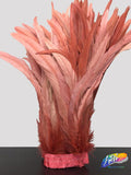 10-12" Bleached Dyed Coque Fringe (1/2 Yard)