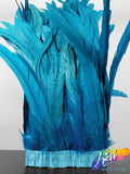 10-12" Bleached Dyed Coque Fringe (1/2 Yard)