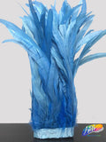 10-12" Bleached Dyed Coque Fringe (1/2 Yard)