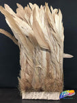 10-12" Bleached Dyed Coque Fringe (1/2 Yard)