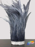 10-12" Bleached Dyed Coque Fringe (1/2 Yard)