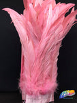 10-12" Bleached Dyed Coque Fringe (1/2 Yard)