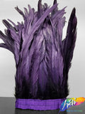 10-12" Bleached Dyed Coque Fringe (1/2 Yard)