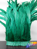 10-12" Bleached Dyed Coque Fringe (1/2 Yard)