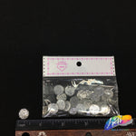 Silver Glitter Resin Stones, YF01