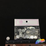 Silver Glitter Resin Stones, YF01