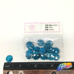 Turquoise Glitter Resin Stones, YF05