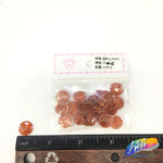 Orange Glitter Resin Stones, YF15