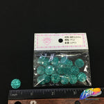 Teal Glitter Resin Stones, YF22