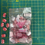 CLOSEOUT! Light Pink Acrylic Stones (sold per pack), A13