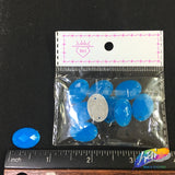 Neon Blue Resin Stones