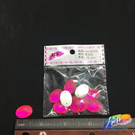 Neon Fuchsia Resin Stones