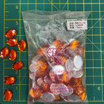 CLOSEOUT! Orange Acrylic Stones (sold per pack), A18