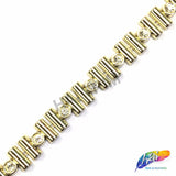 1/2" Rectangle Plastic Stud Trim w/ Rhinestones, PST-047