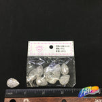 Silver Glitter Resin Stones, YF01