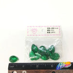 Green Glitter Resin Stones, YF21