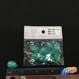 Teal Glitter Resin Stones, YF22