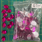CLOSEOUT! Fuchsia Acrylic Stones (sold per pack), A34