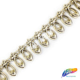 5/8" Gold Dangling Cateye Plastic Stud Trim PST-051
